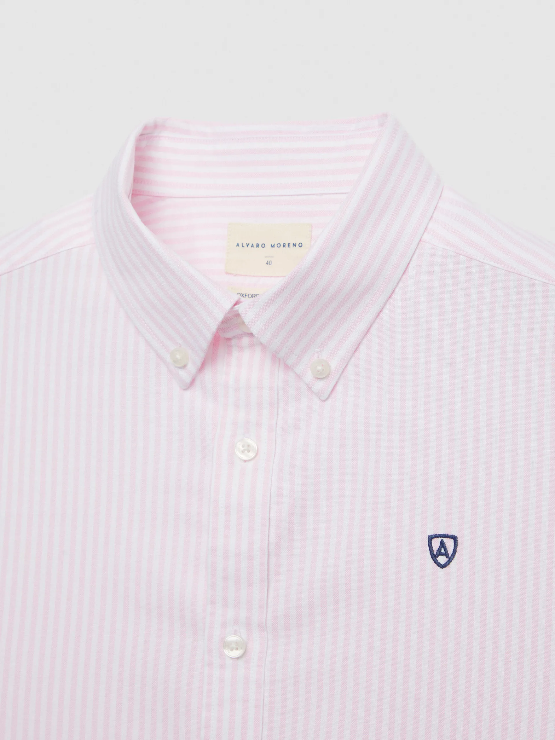 Oxford-Alvaro Moreno CAMISA OXFORD RAYAS BASIC Rosa