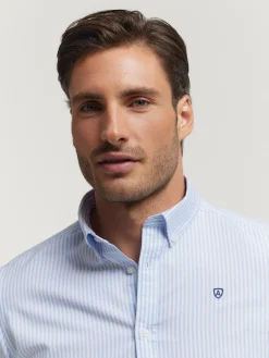 Oxford-Alvaro Moreno CAMISA OXFORD RAYAS Celeste