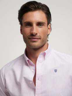 Oxford-Alvaro Moreno CAMISA OXFORD RAYAS Rosa
