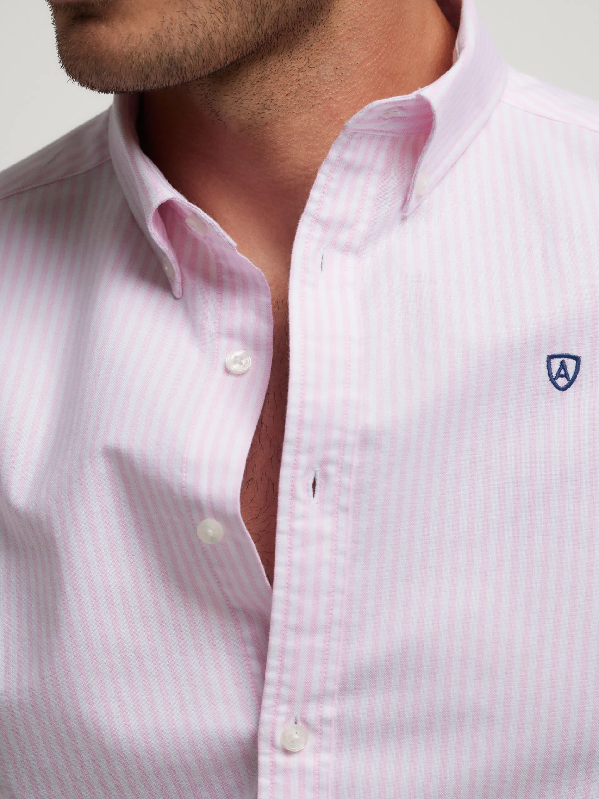 Oxford-Alvaro Moreno CAMISA OXFORD RAYAS Rosa