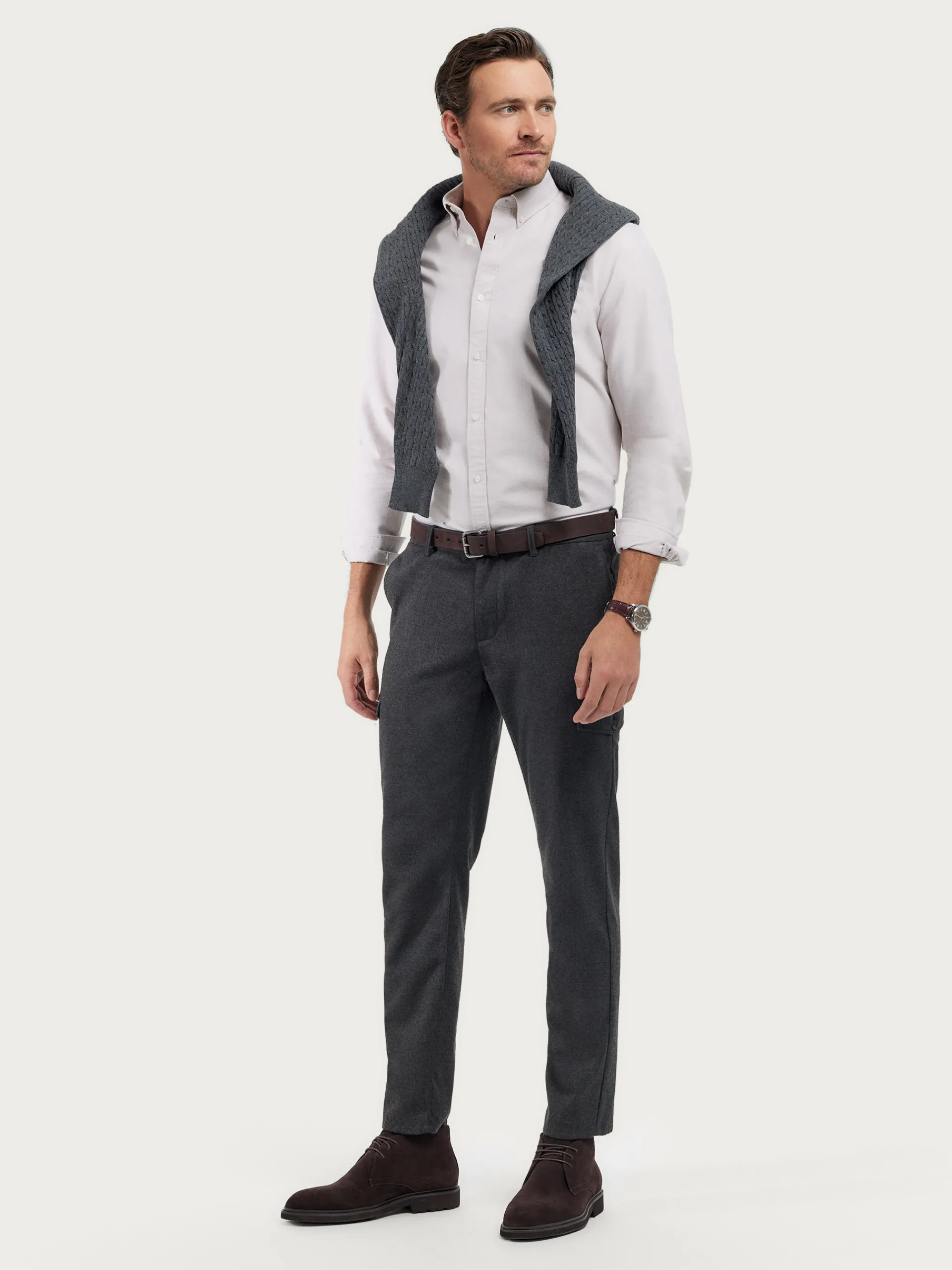 Oxford-Alvaro Moreno CAMISA OXFORD SOLID Beige