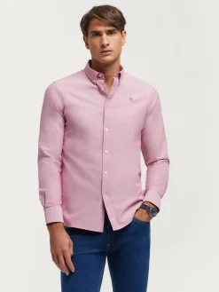Oxford-Alvaro Moreno CAMISA OXFORD SOLID Burdeos