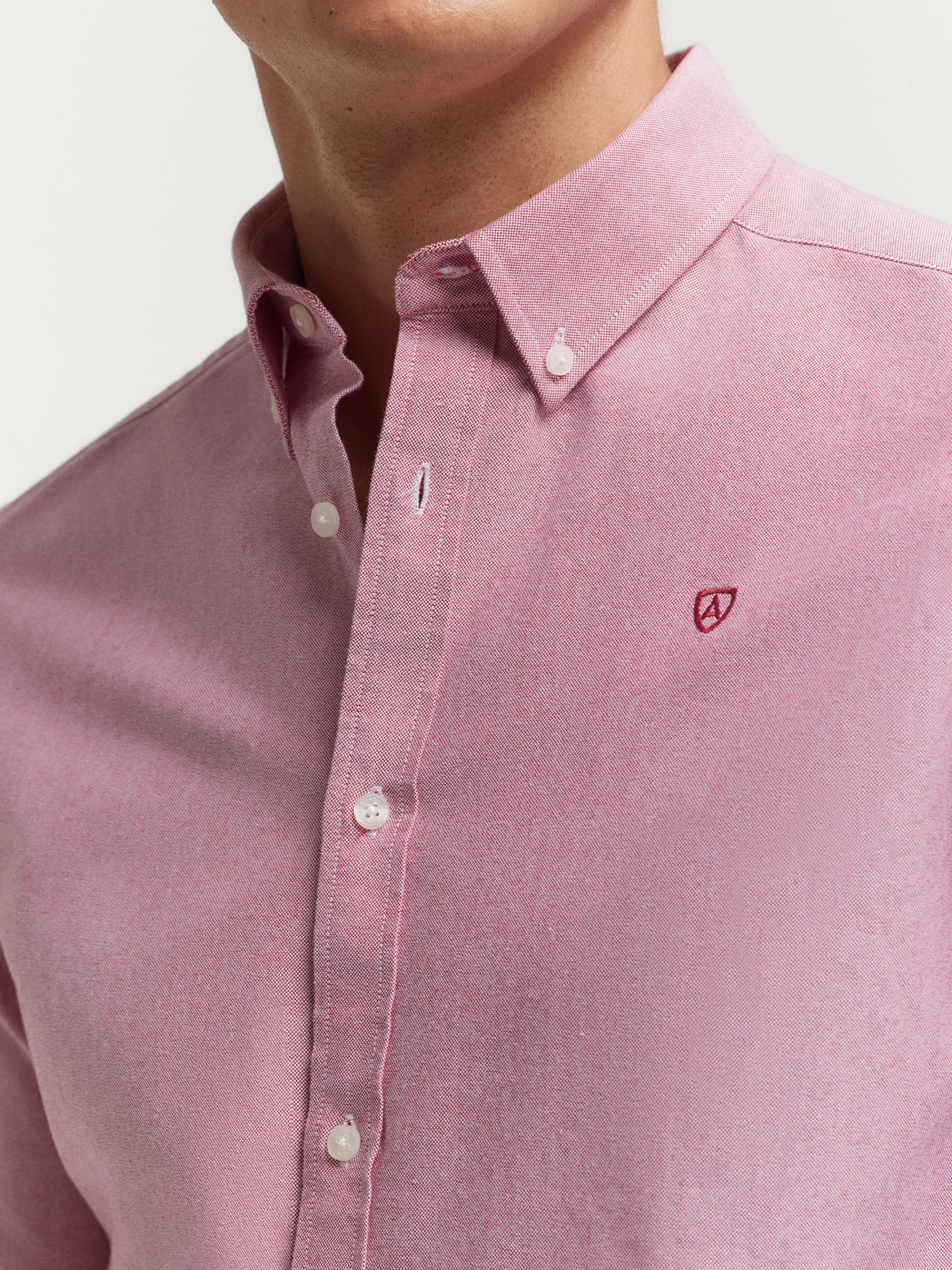 Oxford-Alvaro Moreno CAMISA OXFORD SOLID Burdeos