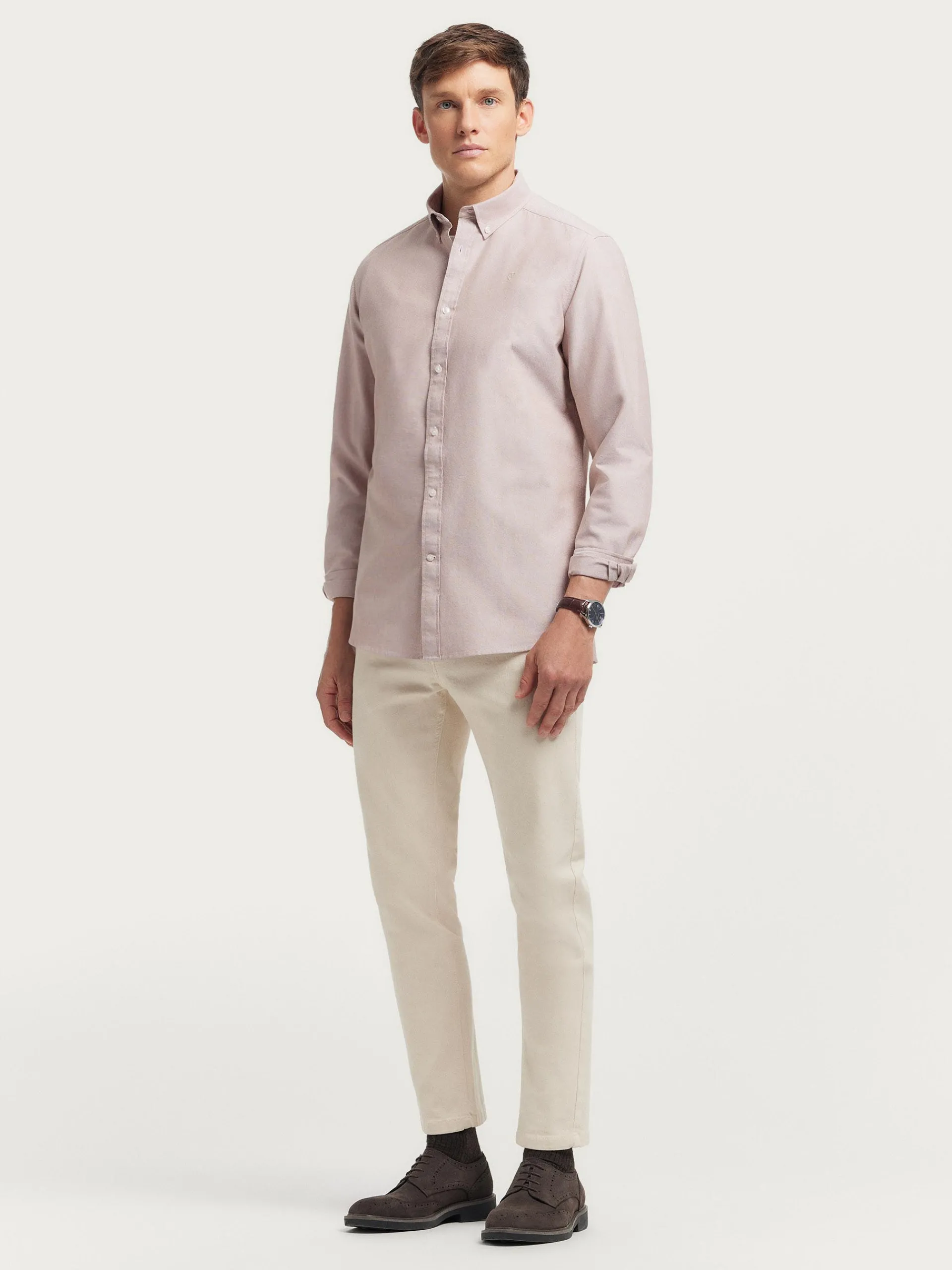 Oxford-Alvaro Moreno CAMISA OXFORD SOLID Camel