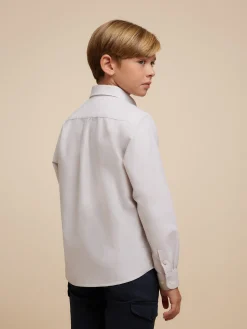 Camisas-Alvaro Moreno CAMISA OXFORD SOLID KIDS Beige