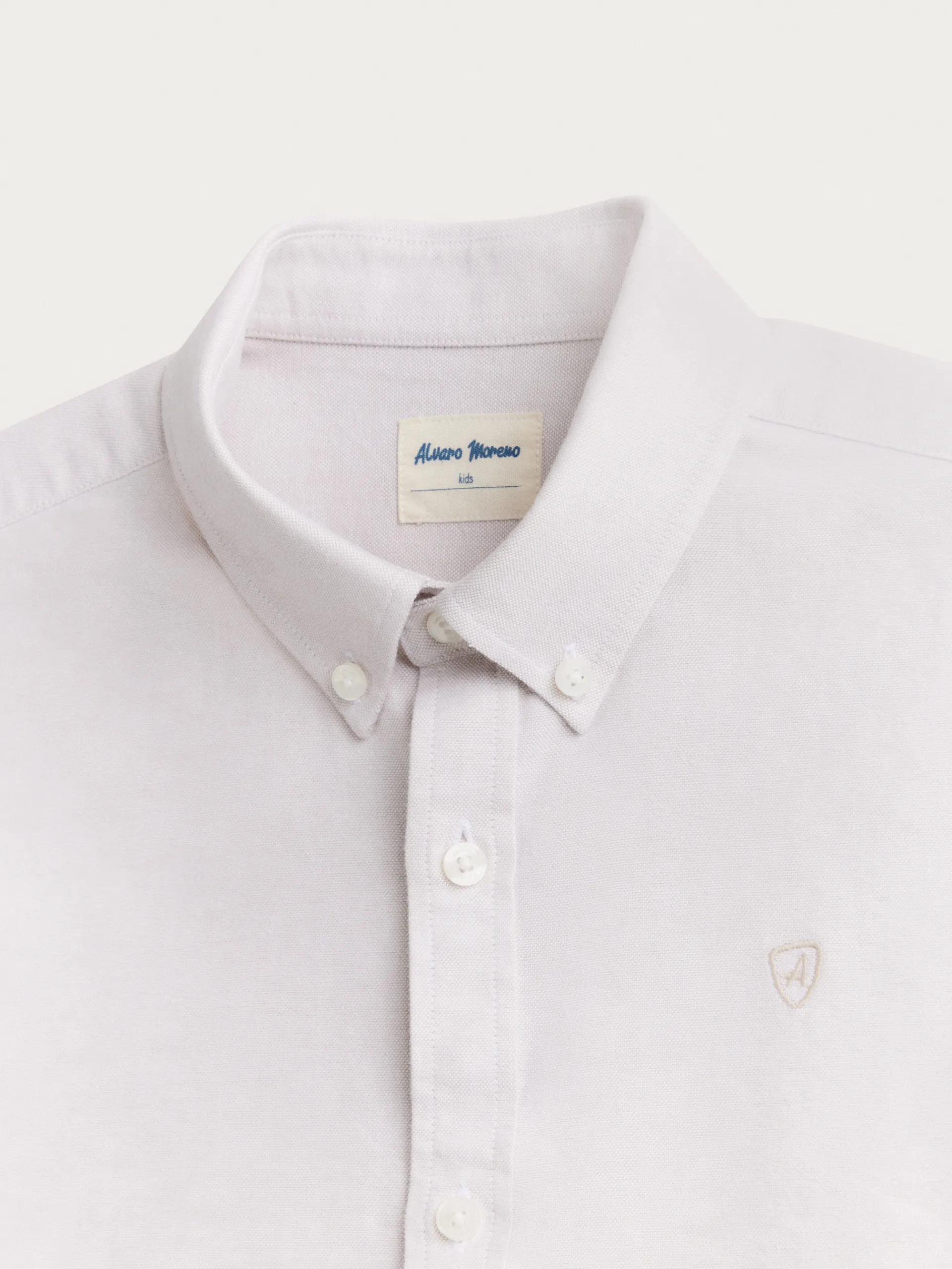 Camisas-Alvaro Moreno CAMISA OXFORD SOLID KIDS Beige