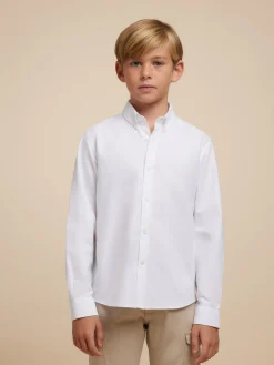 Camisas-Alvaro Moreno CAMISA OXFORD SOLID KIDS Blanco
