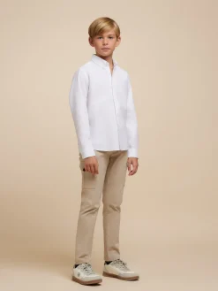 Camisas-Alvaro Moreno CAMISA OXFORD SOLID KIDS Blanco