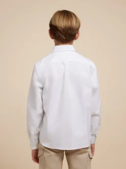 Camisas-Alvaro Moreno CAMISA OXFORD SOLID KIDS Blanco