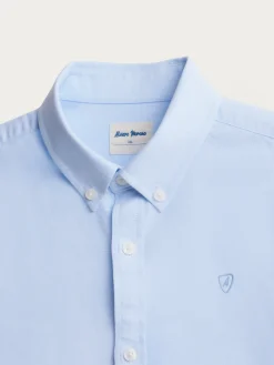 Camisas-Alvaro Moreno CAMISA OXFORD SOLID KIDS Celeste