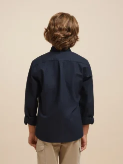 Camisas-Alvaro Moreno CAMISA OXFORD SOLID KIDS Azul Marino