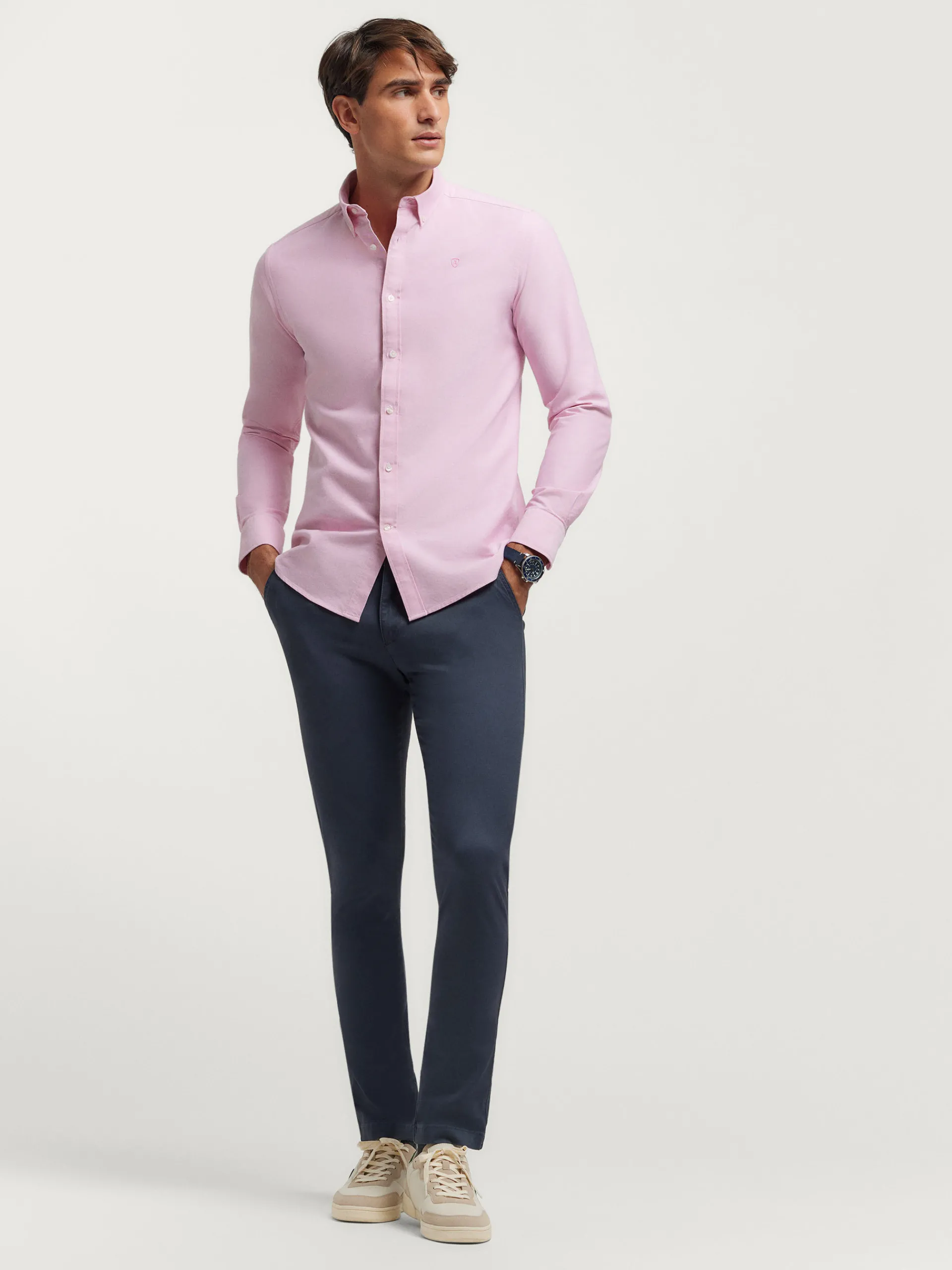 Oxford-Alvaro Moreno CAMISA OXFORD SOLID Rosa