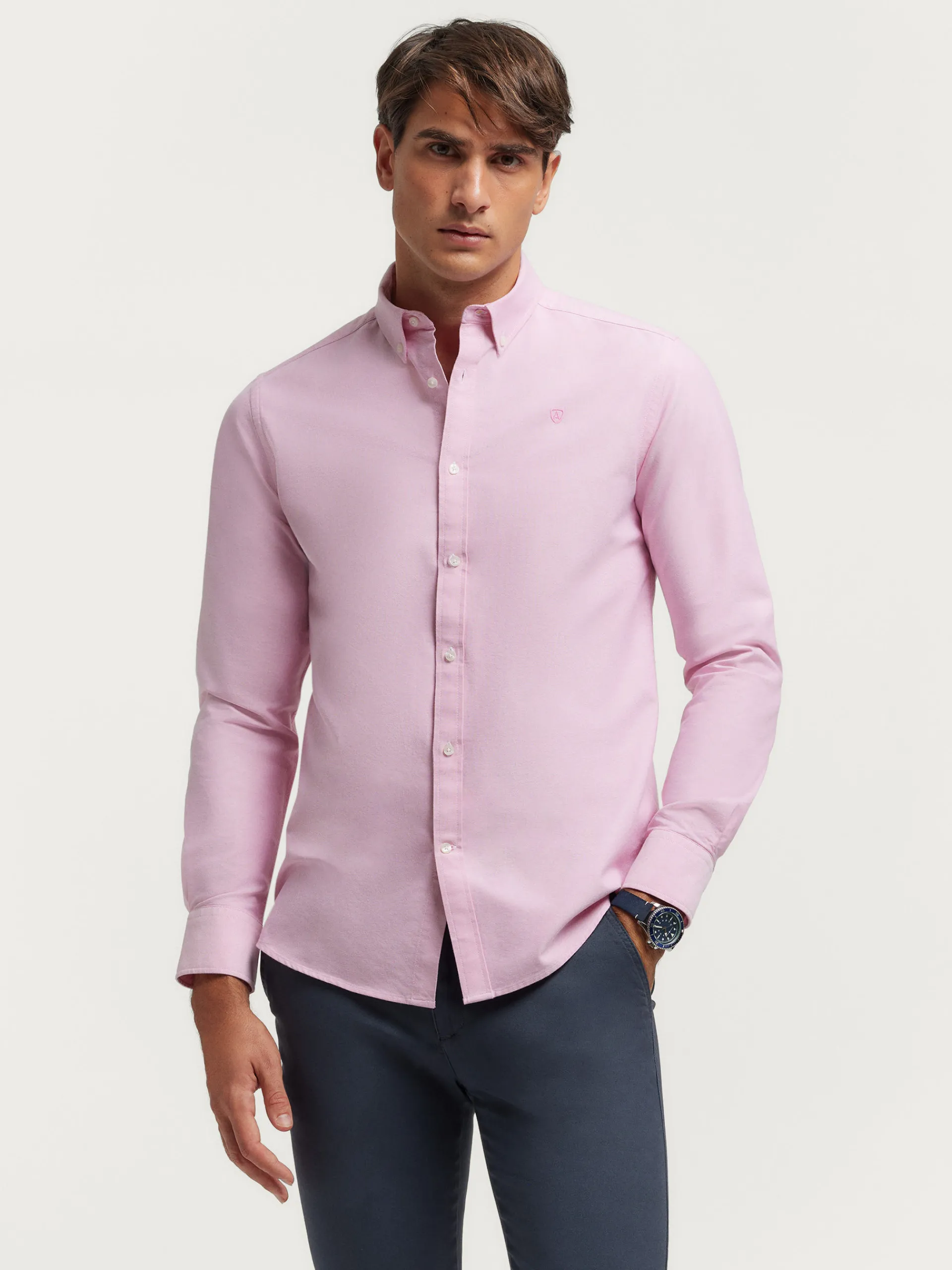 Oxford-Alvaro Moreno CAMISA OXFORD SOLID Rosa