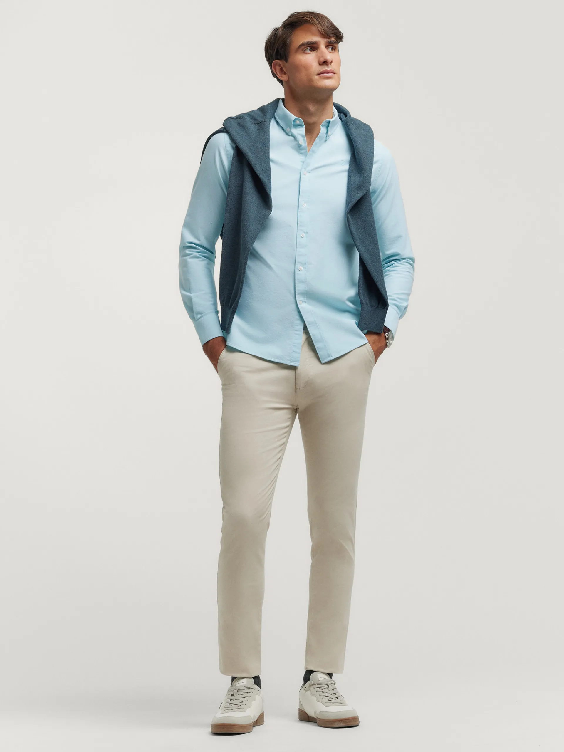 Oxford-Alvaro Moreno CAMISA OXFORD SOLID Verde Agua