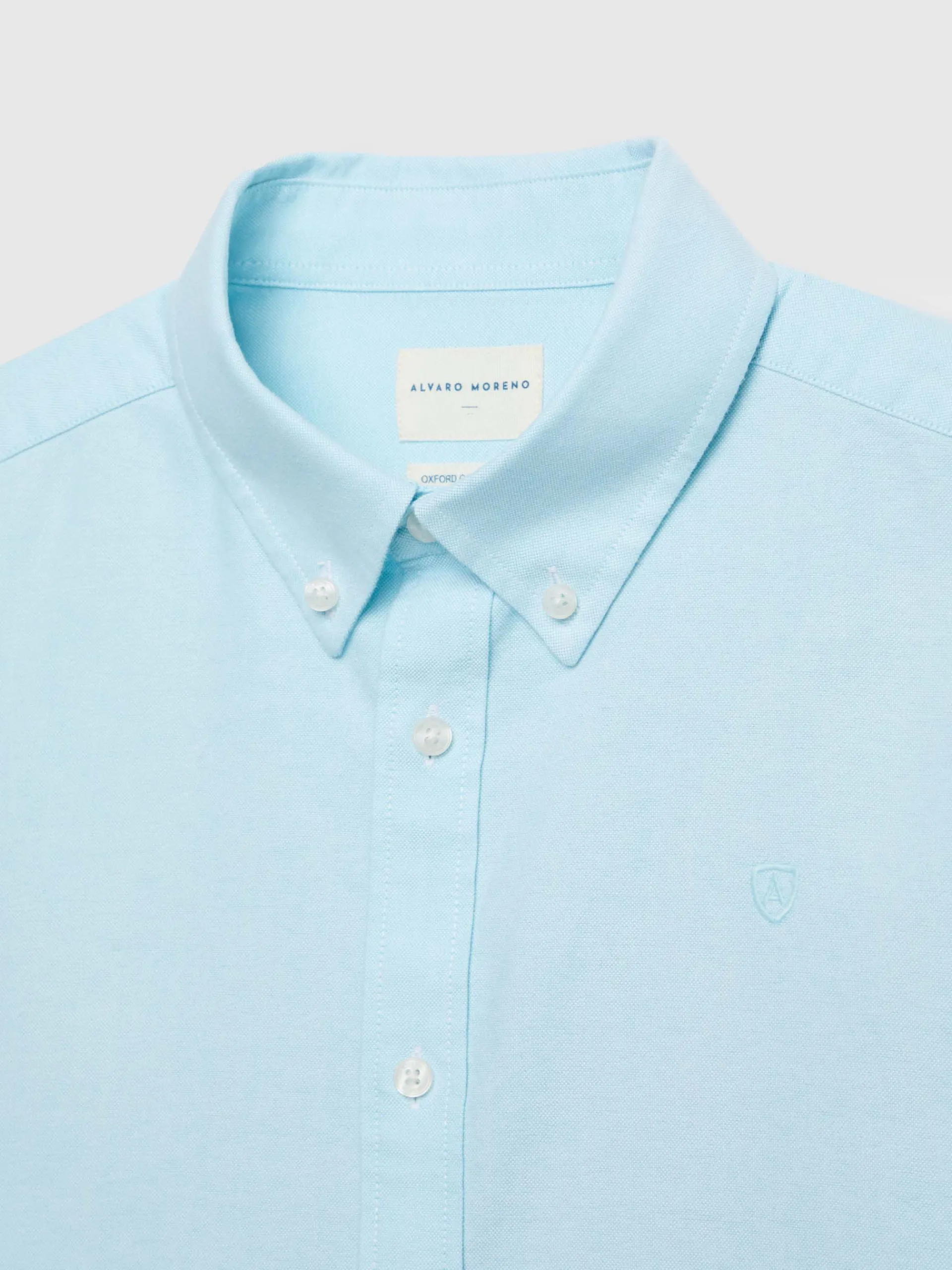 Oxford-Alvaro Moreno CAMISA OXFORD SOLID Verde Agua