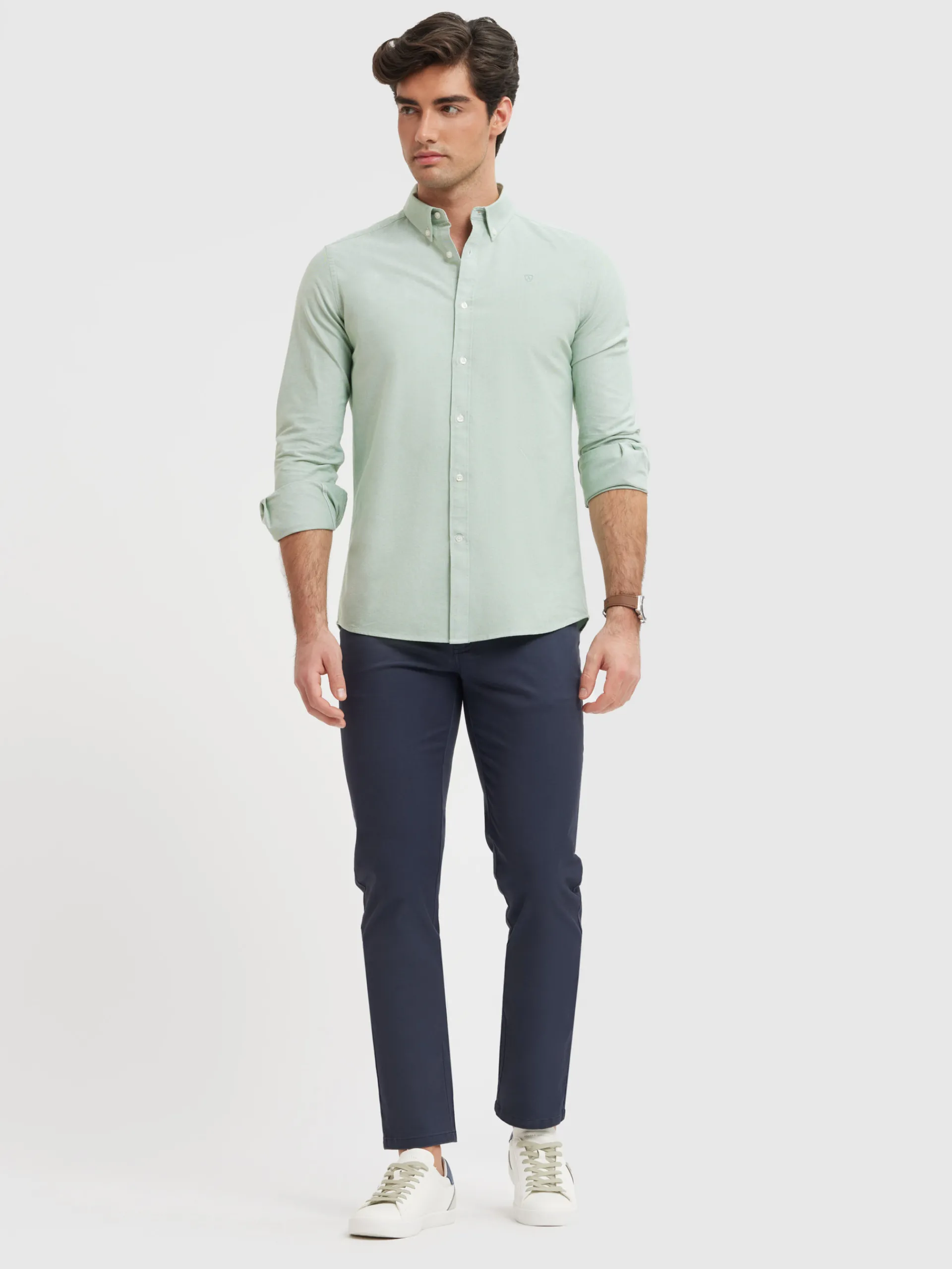 Oxford-Alvaro Moreno CAMISA OXFORD SOLID Verde