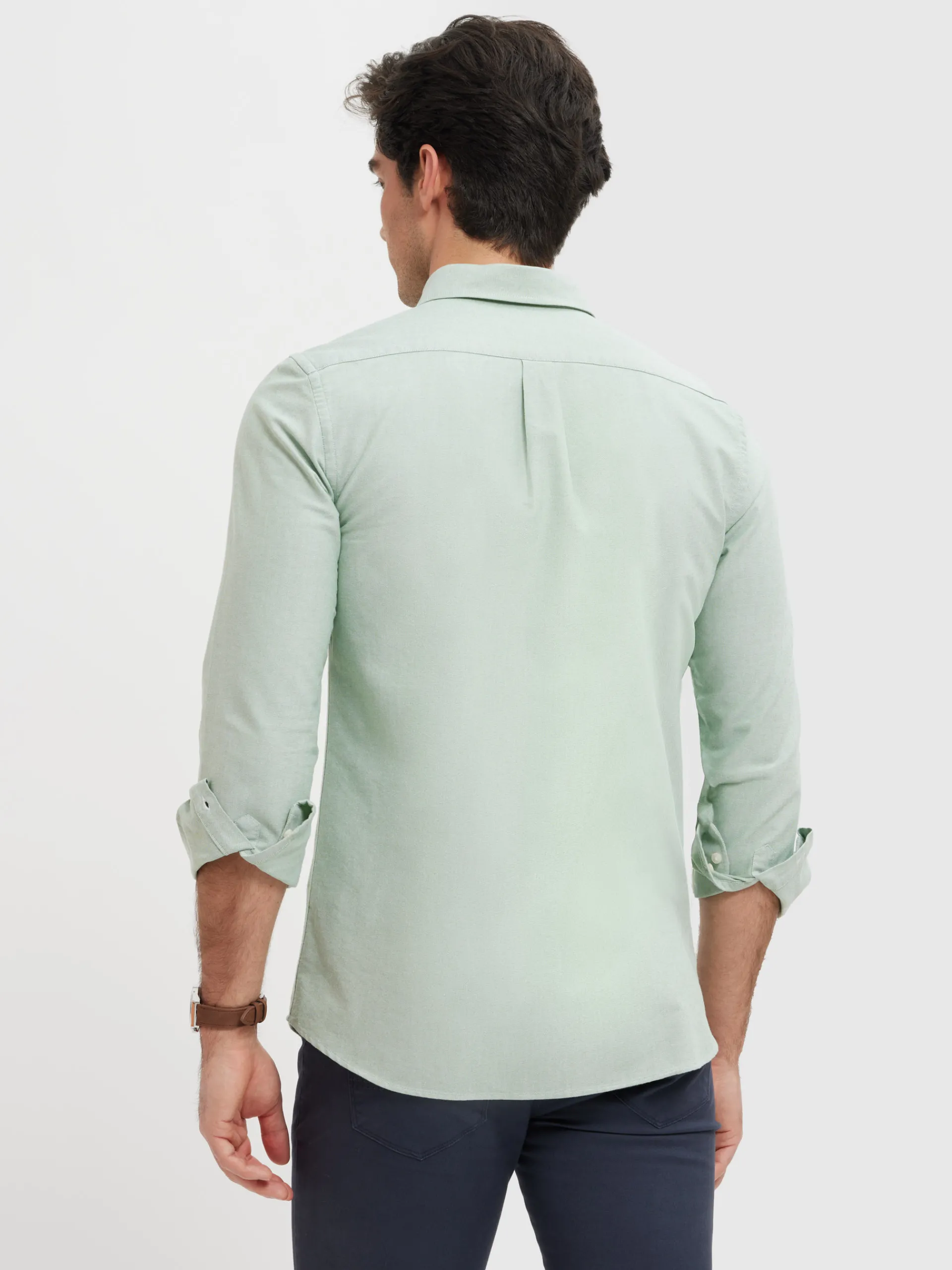 Oxford-Alvaro Moreno CAMISA OXFORD SOLID Verde