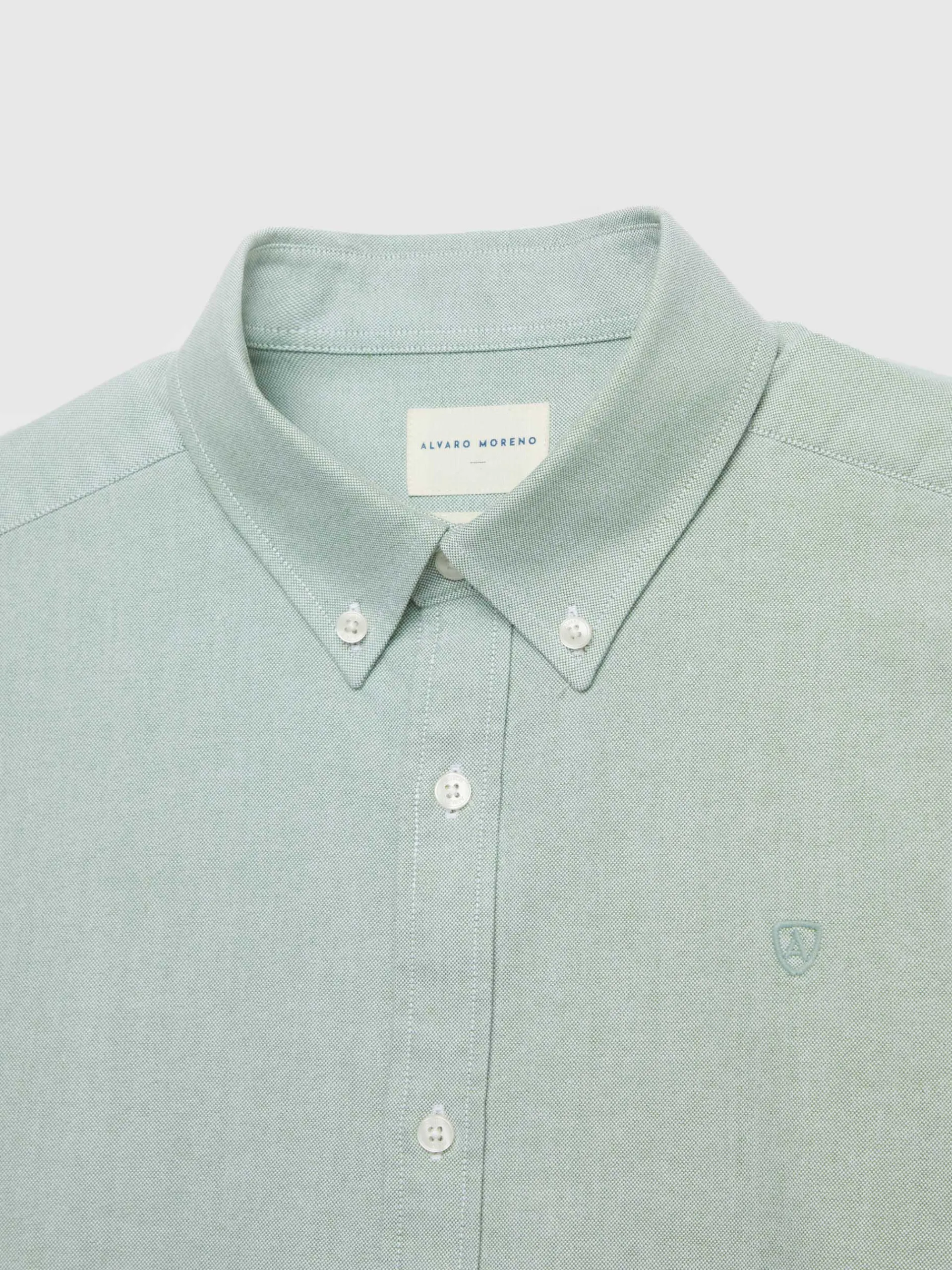 Oxford-Alvaro Moreno CAMISA OXFORD SOLID Verde