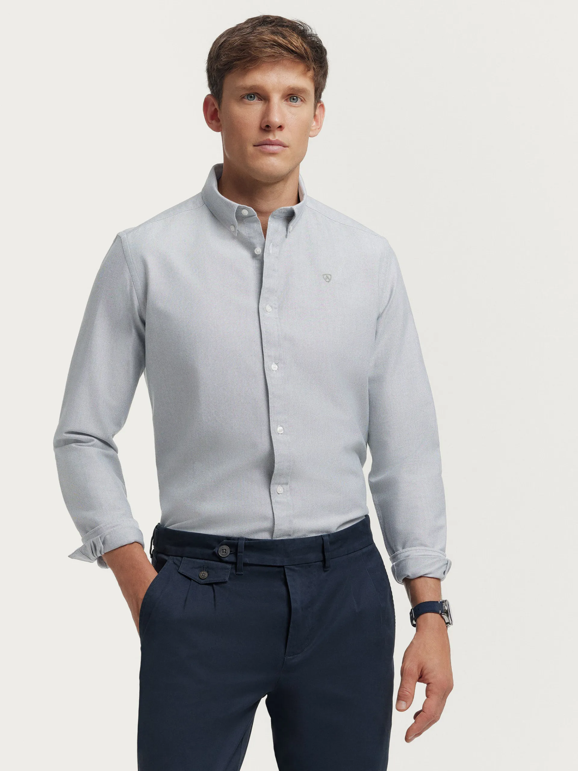 Oxford-Alvaro Moreno CAMISA OXFORD SOLID Verde