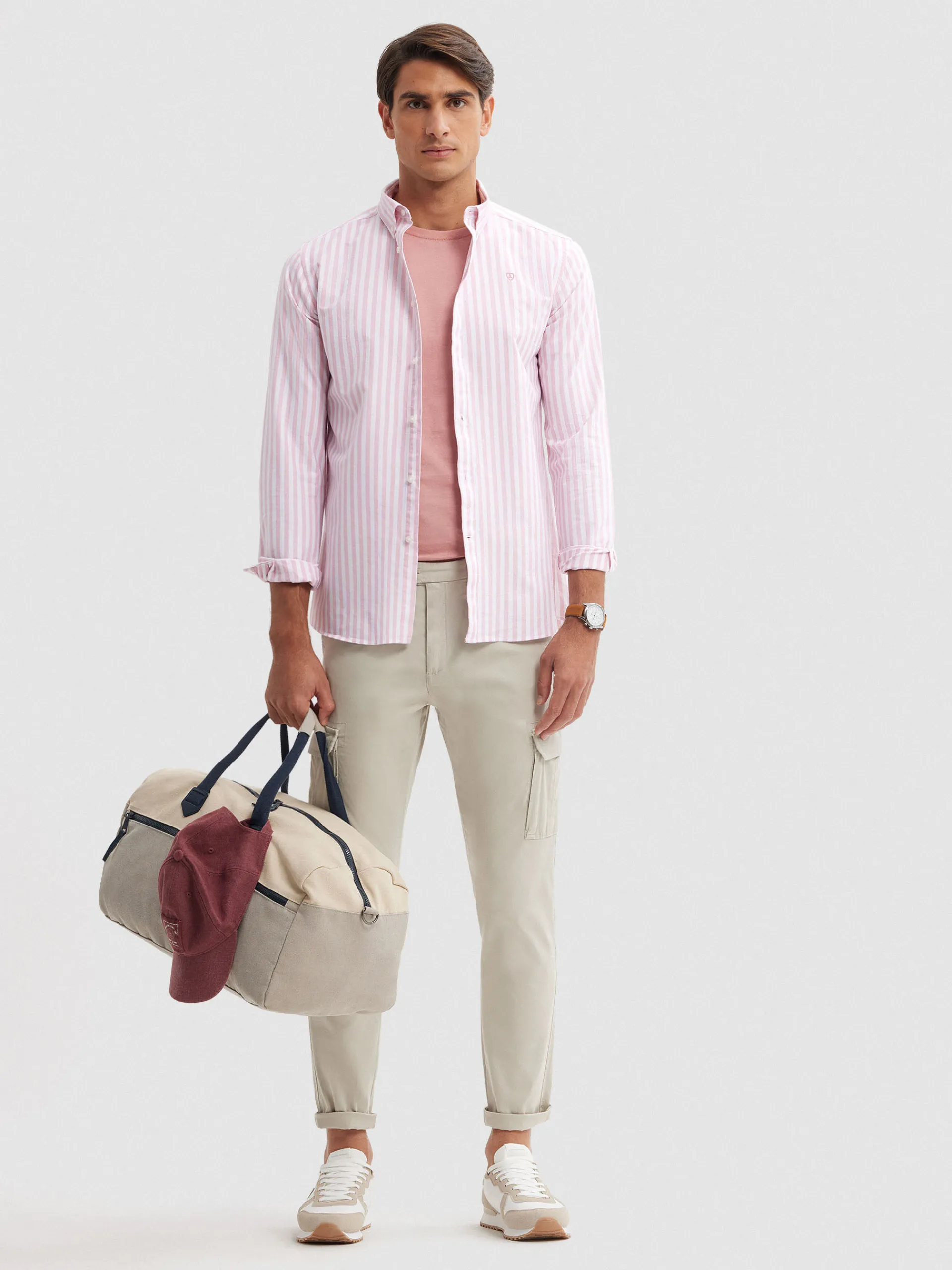 Oxford-Alvaro Moreno CAMISA OXFORD SUNSET Coral