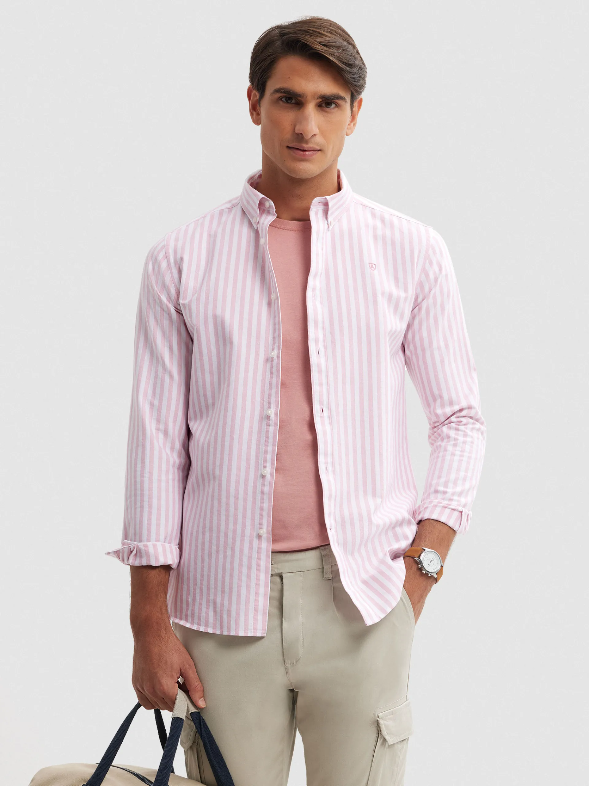 Oxford-Alvaro Moreno CAMISA OXFORD SUNSET Coral