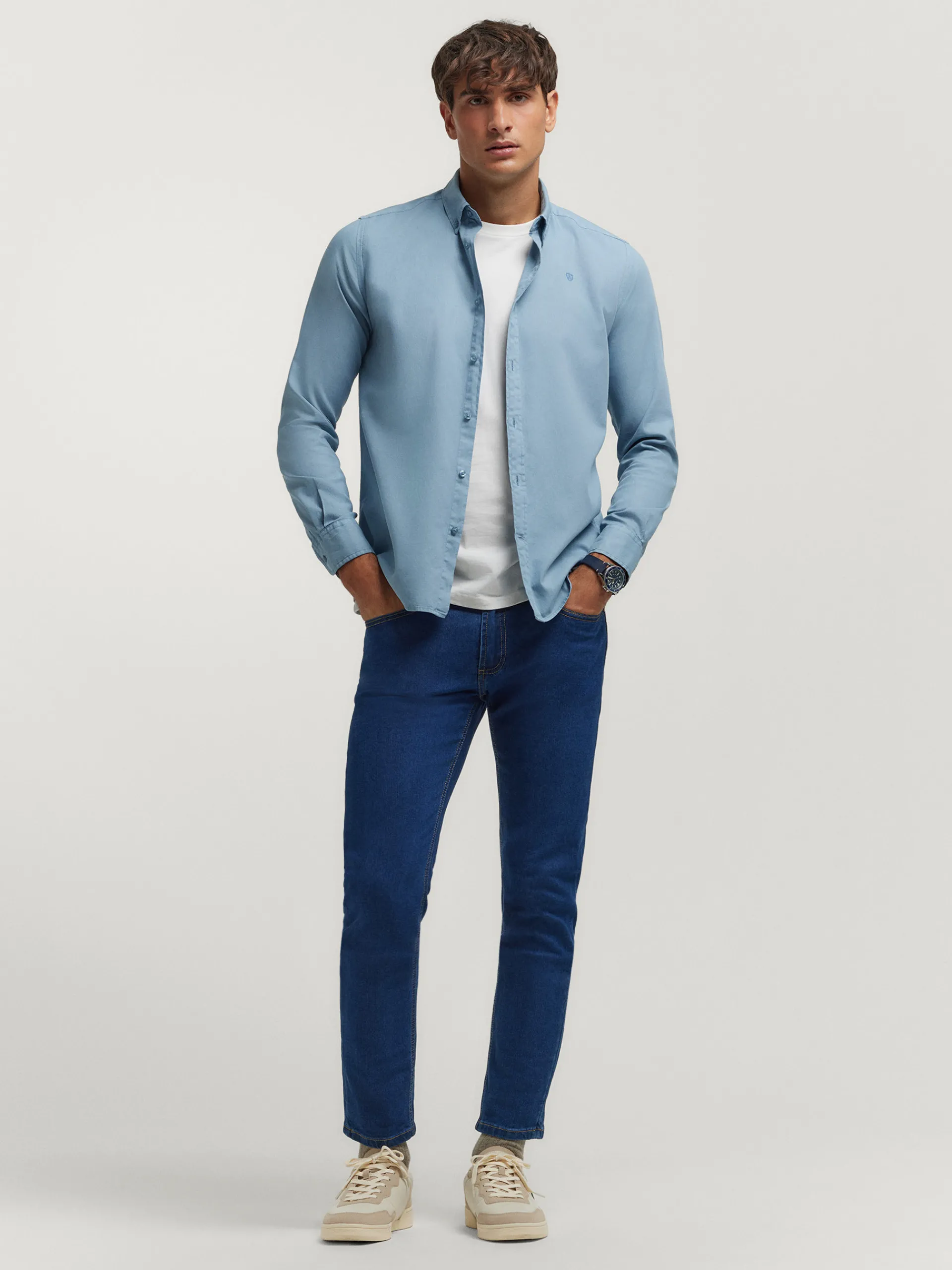 Casual-Alvaro Moreno CAMISA PANAMA DYE Azul