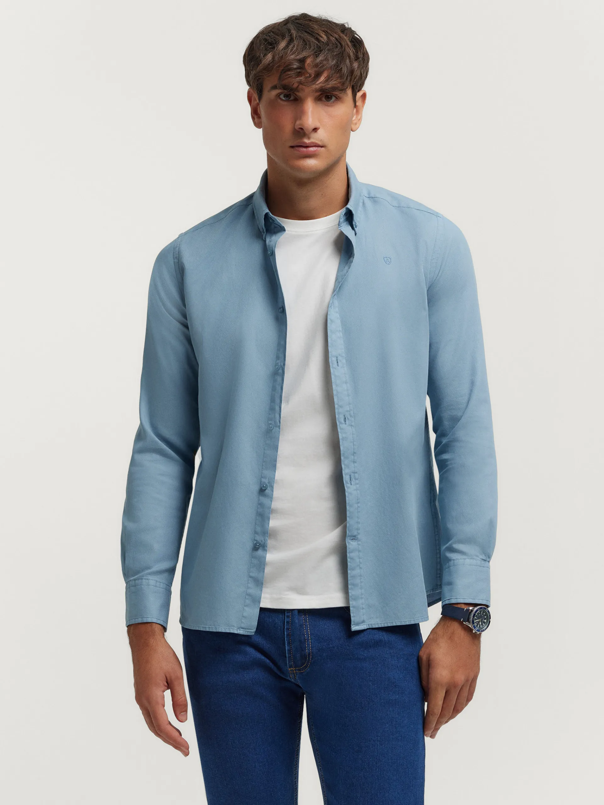 Casual-Alvaro Moreno CAMISA PANAMA DYE Azul