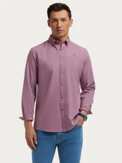 Casual-Alvaro Moreno CAMISA PANAMA DYE Burdeos
