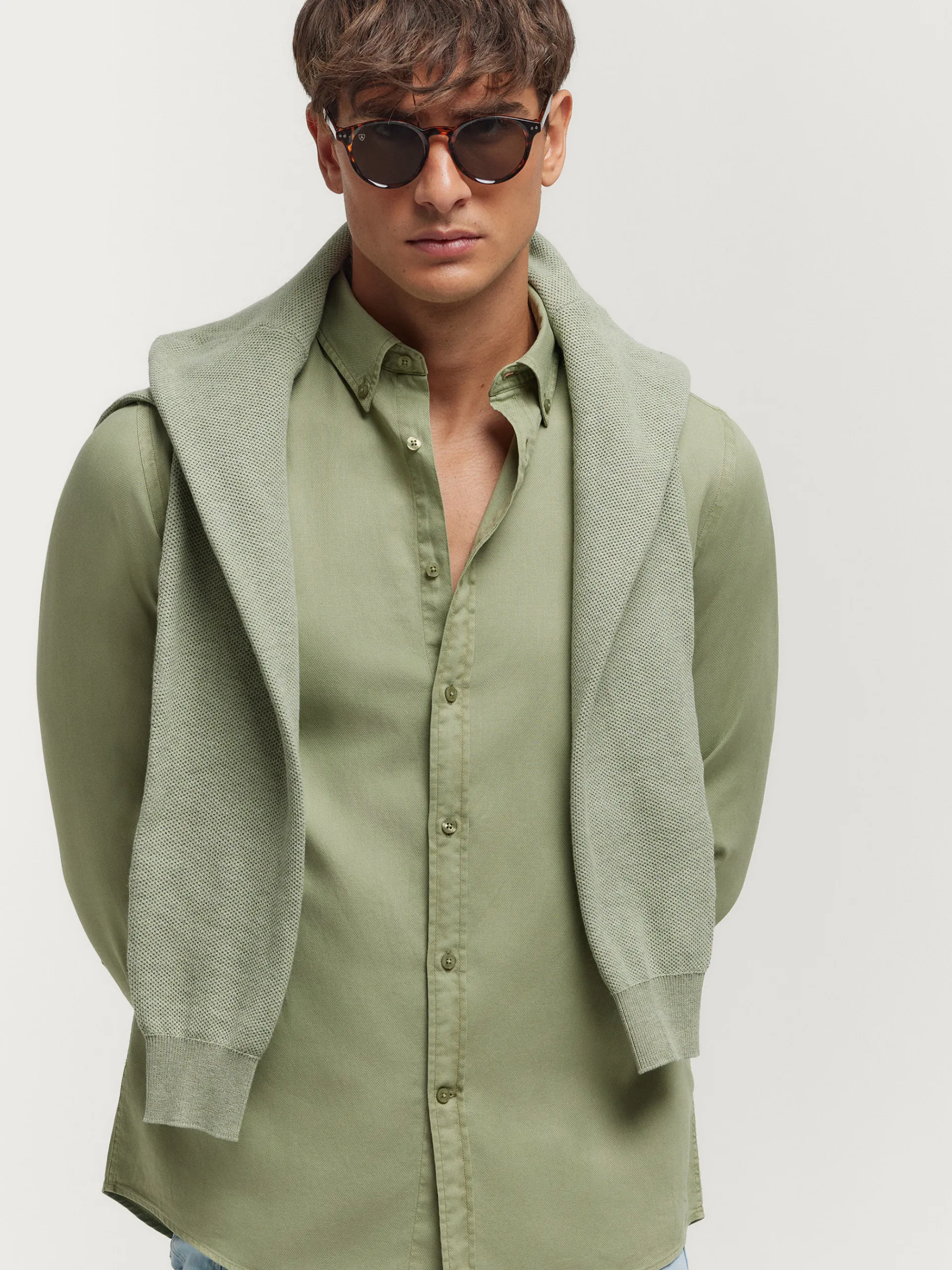 Casual-Alvaro Moreno CAMISA PANAMA DYE Verde