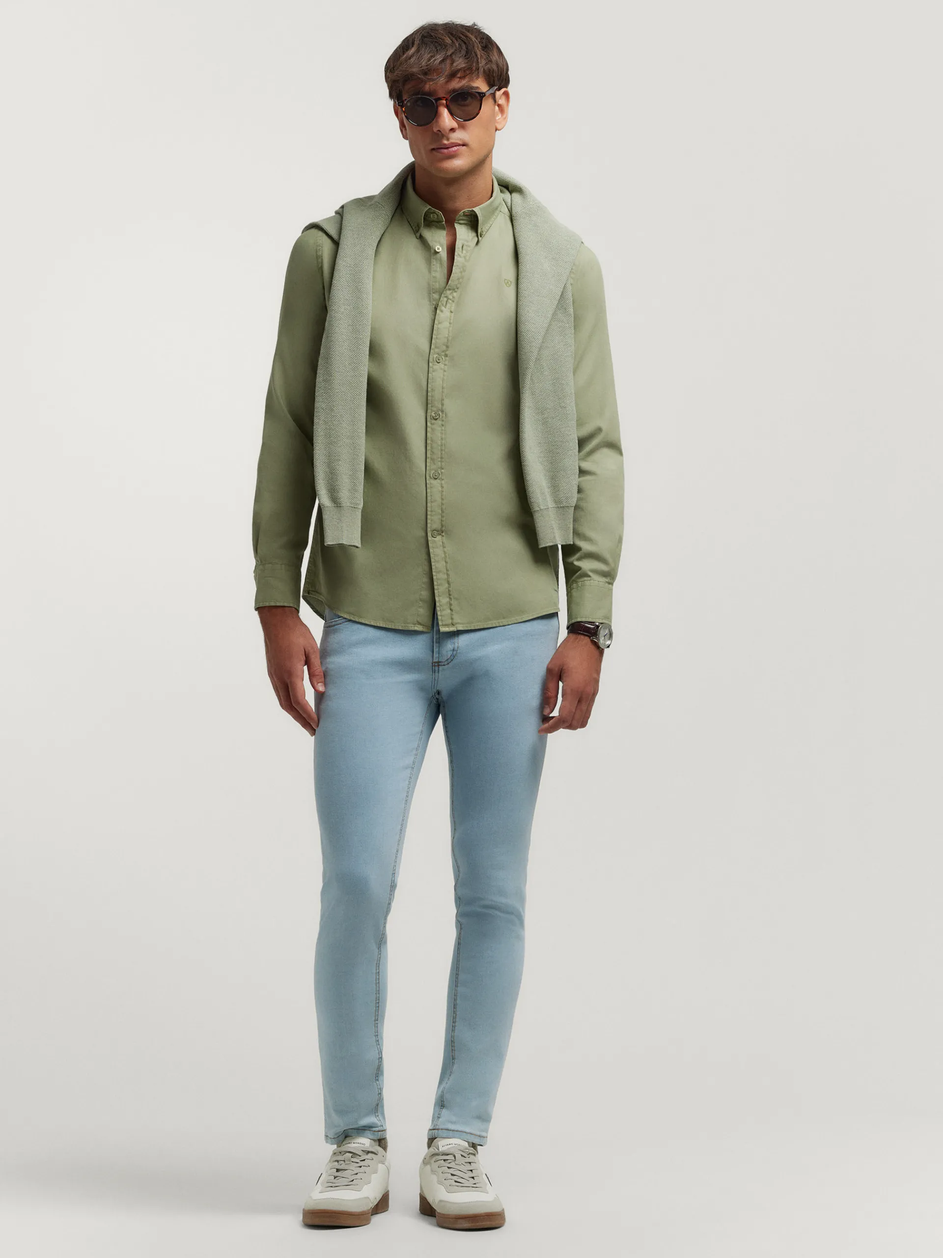 Casual-Alvaro Moreno CAMISA PANAMA DYE Verde