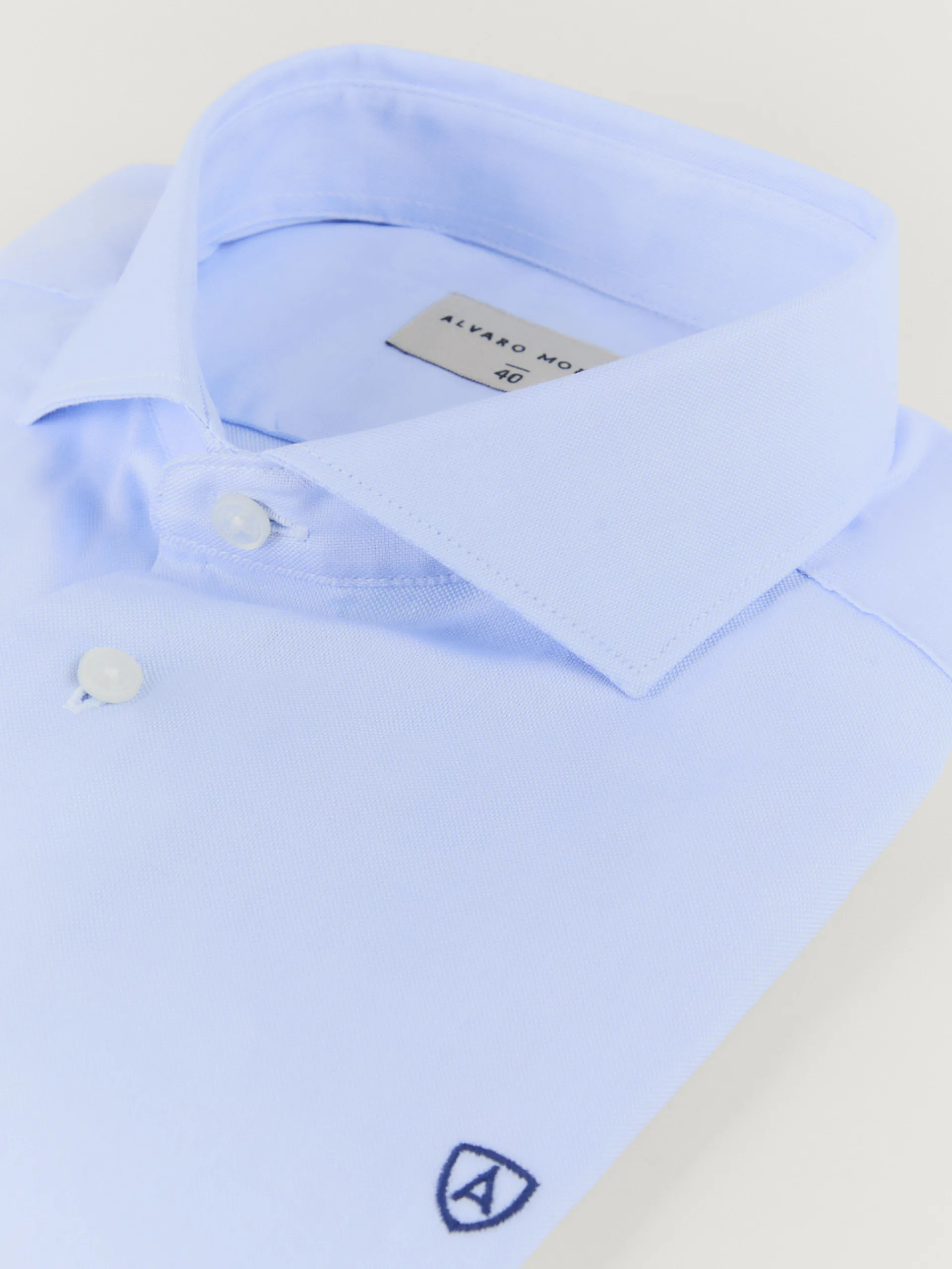 Camisas Vestir|Camisas Vestir-Alvaro Moreno CAMISA PANAMA P.DOBLE Celeste