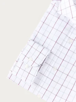 Casual-Alvaro Moreno CAMISA POPELIN CUADROS Burdeos