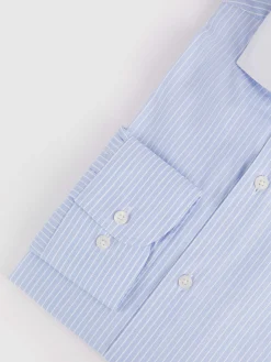 Camisas Vestir|Camisas Vestir-Alvaro Moreno CAMISA RAYAS C. BLANCO Celeste