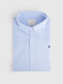 Camisas Vestir|Camisas Vestir-Alvaro Moreno CAMISA RAYAS DUTTON Celeste