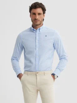 Casual-Alvaro Moreno CAMISA RAYAS DUTTON Celeste