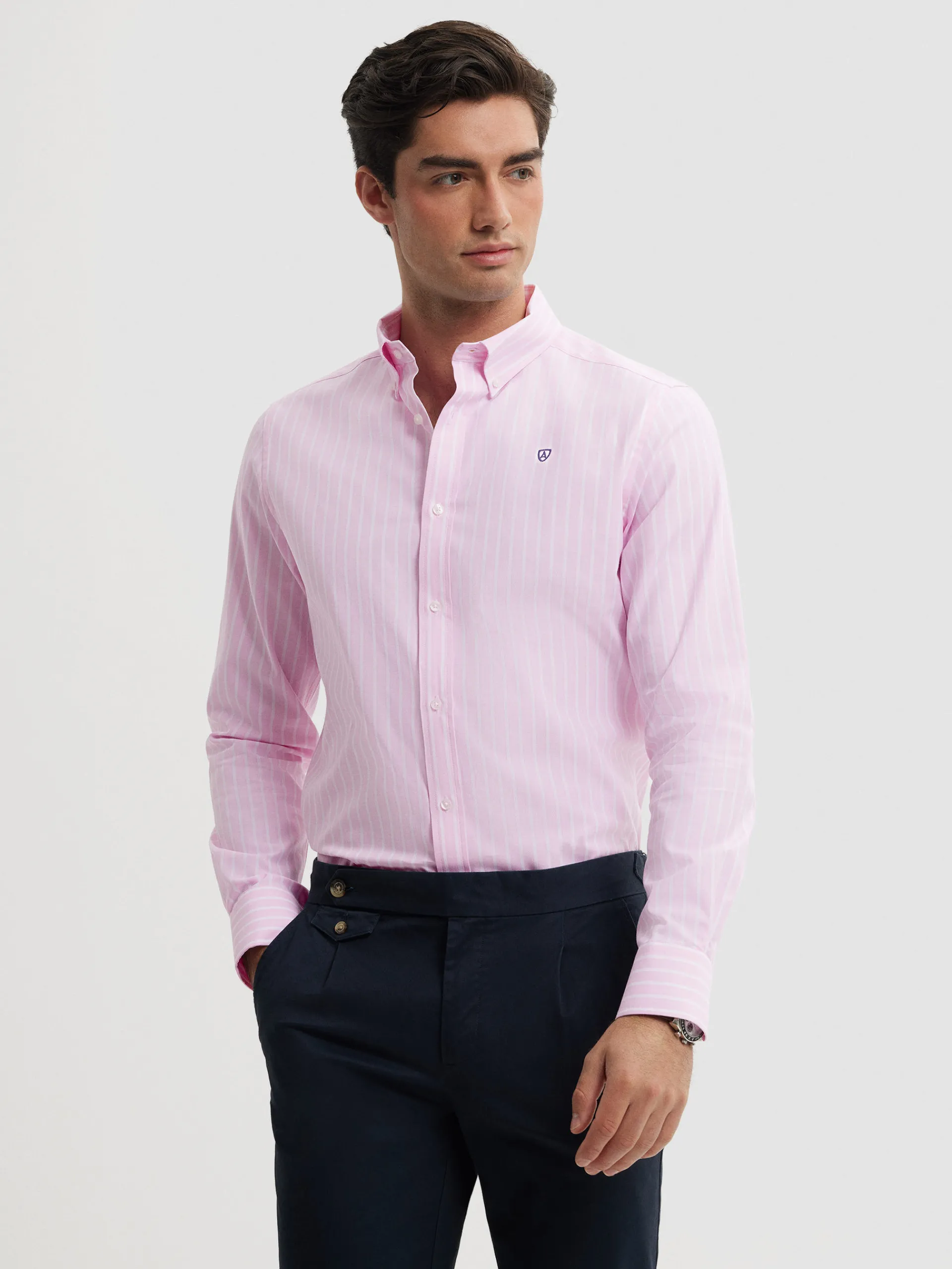 Casual-Alvaro Moreno CAMISA RAYAS DUTTON Rosa
