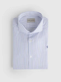Camisas Vestir|Camisas Vestir-Alvaro Moreno CAMISA RAYAS ESTRUCTURA Azul