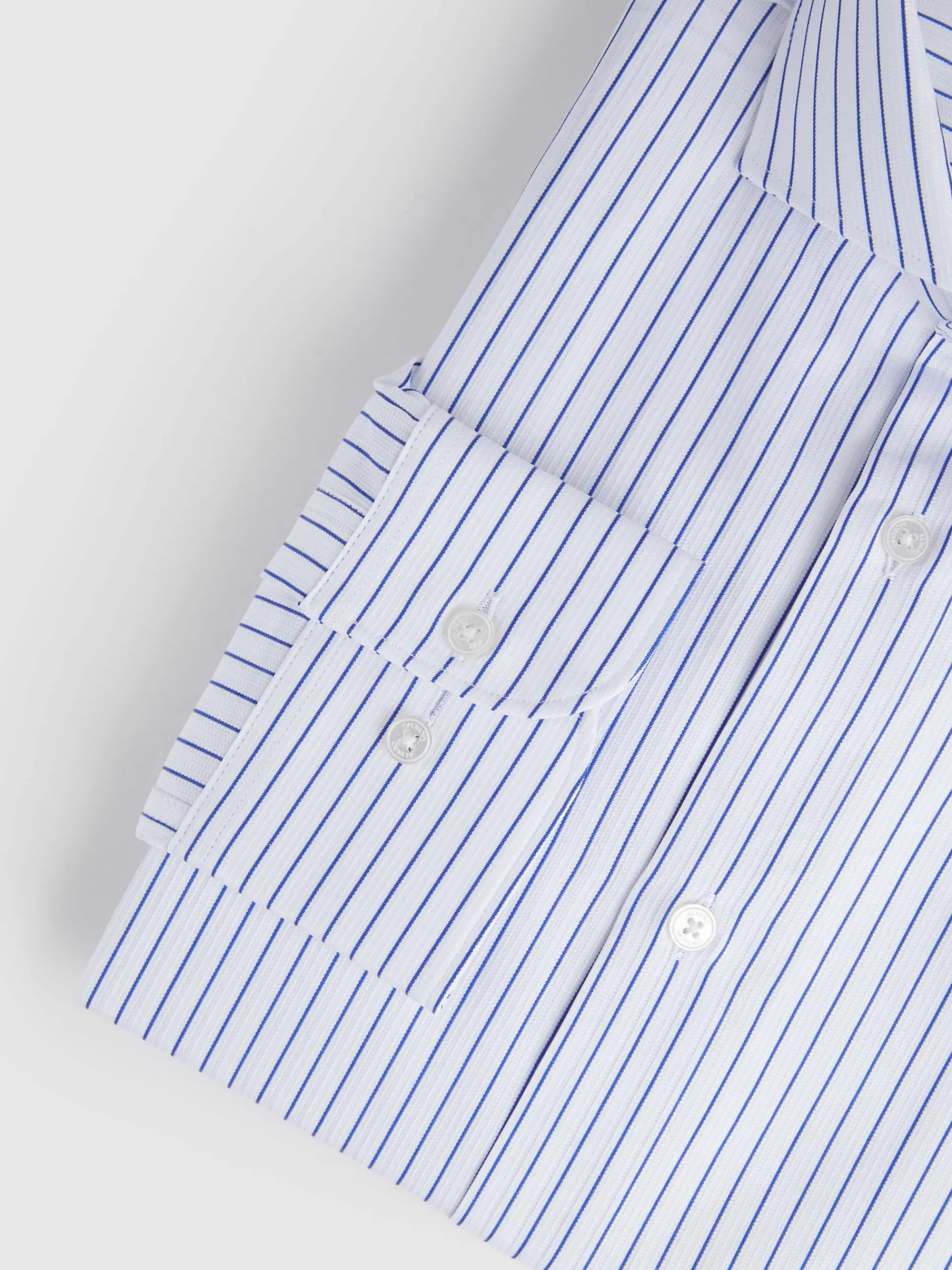 Camisas Vestir|Camisas Vestir-Alvaro Moreno CAMISA RAYAS ESTRUCTURA Azul
