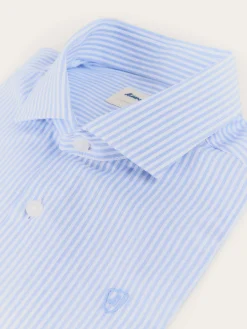 Camisas-Alvaro Moreno CAMISA RAYAS FIL A FIL KIDS Celeste