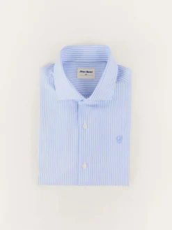 Camisas-Alvaro Moreno CAMISA RAYAS FIL A FIL KIDS Celeste