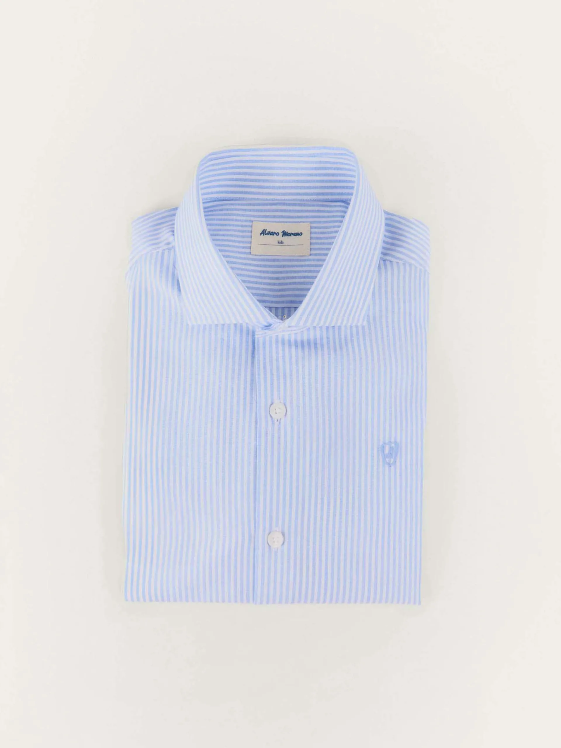 Camisas-Alvaro Moreno CAMISA RAYAS FIL A FIL KIDS Celeste
