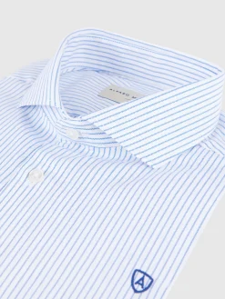 Camisas Vestir|Camisas Vestir-Alvaro Moreno CAMISA RAYAS PANAMA Azul