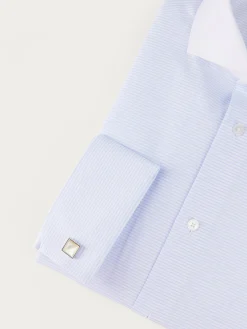 Camisas Vestir|Camisas Vestir-Alvaro Moreno CAMISA RAYAS P.DOBLE Celeste