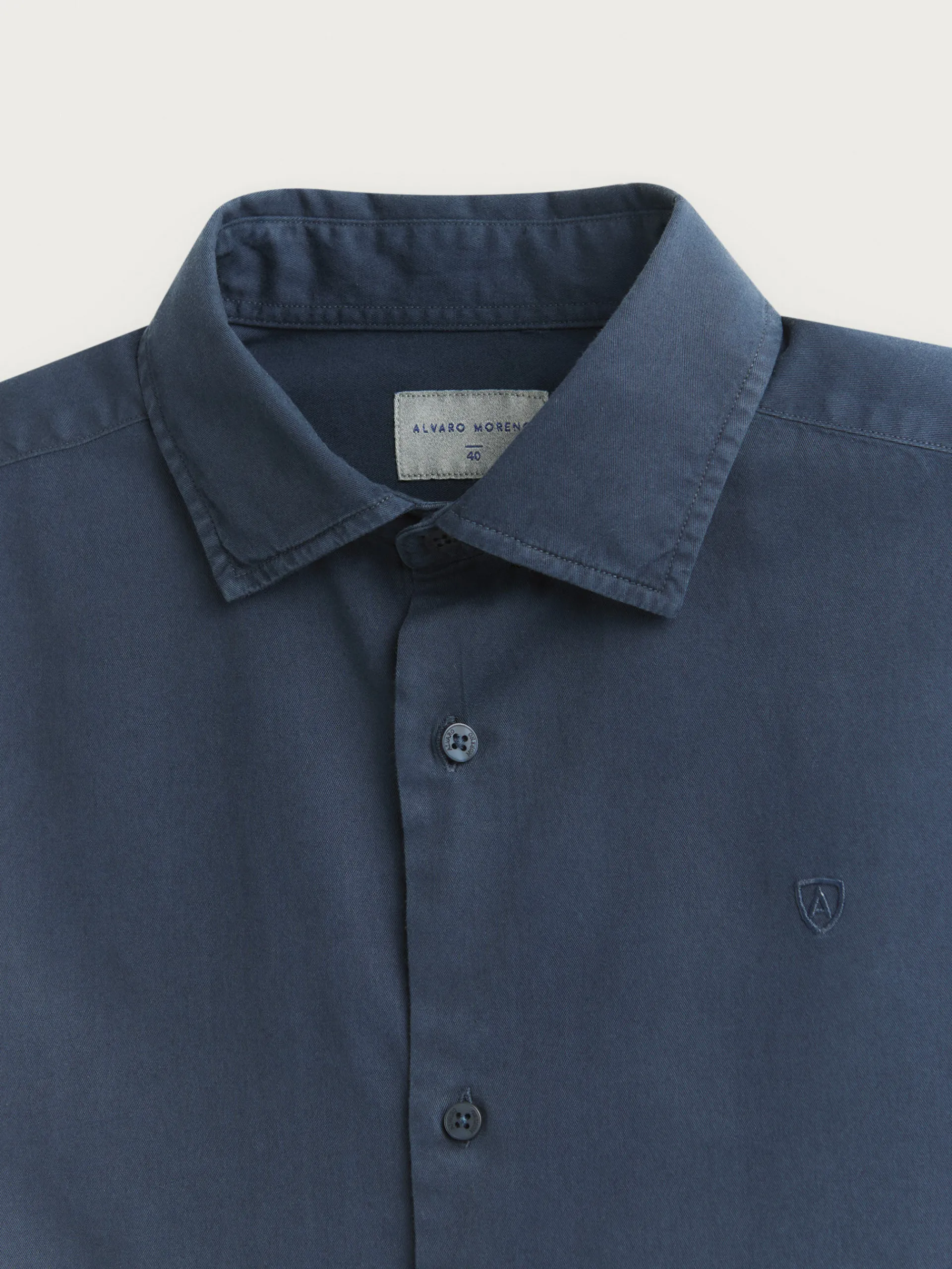 Casual-Alvaro Moreno CAMISA TWILL DYE Azul Marino