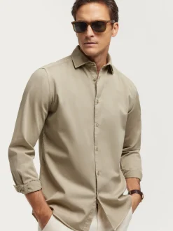 Casual-Alvaro Moreno CAMISA TWILL DYE Beige