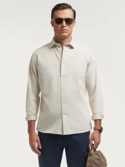 Casual-Alvaro Moreno CAMISA TWILL DYE Crudo