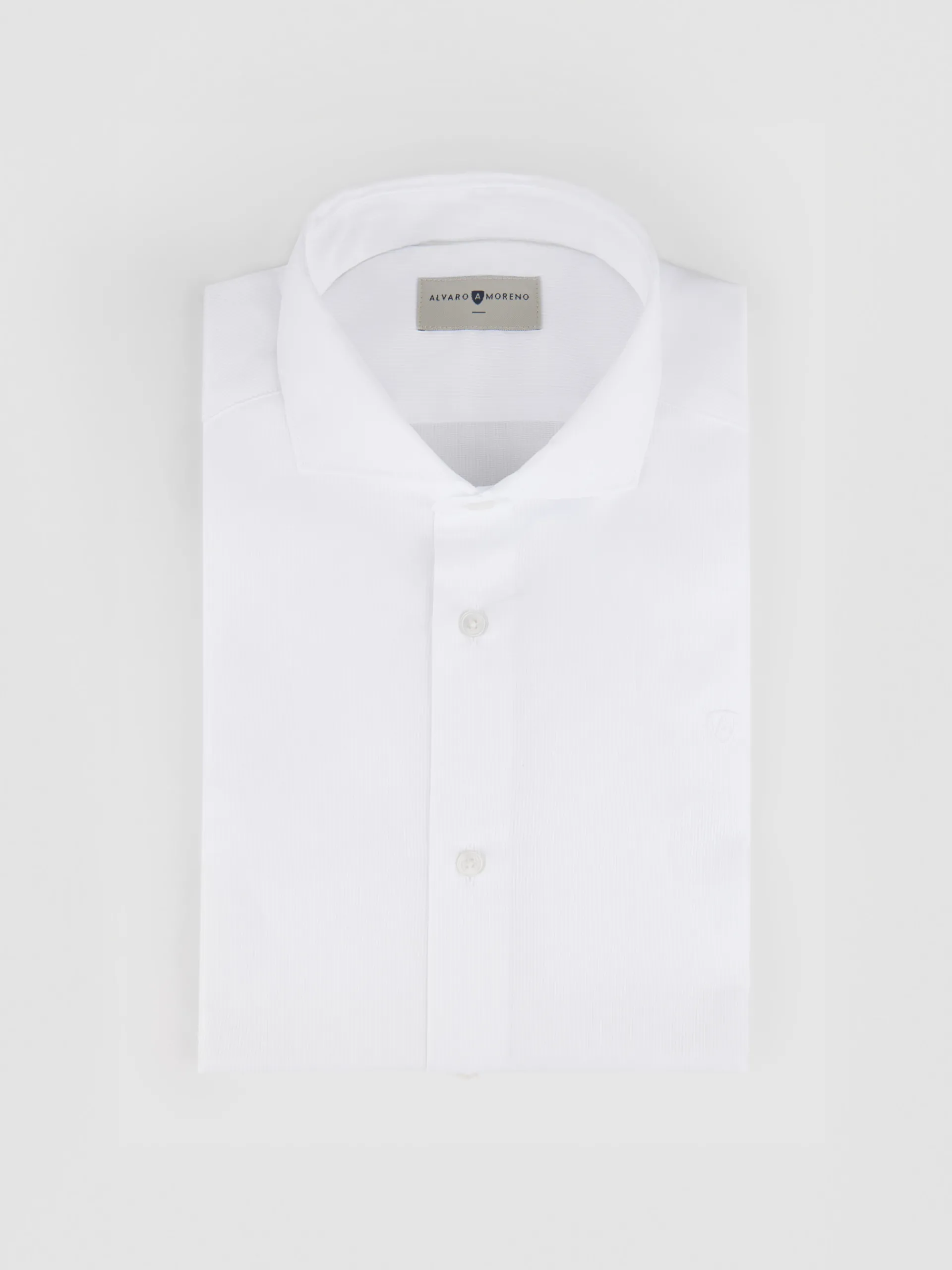 Camisas Vestir|Camisas Vestir-Alvaro Moreno CAMISA VESTIR DOBBY Blanco