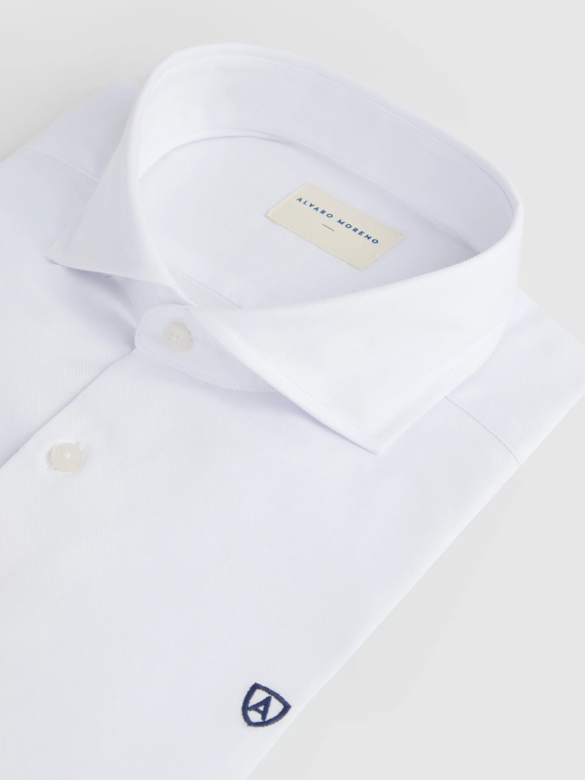 Camisas Vestir|Camisas Vestir-Alvaro Moreno CAMISA VESTIR ESTRUCTURA Blanco