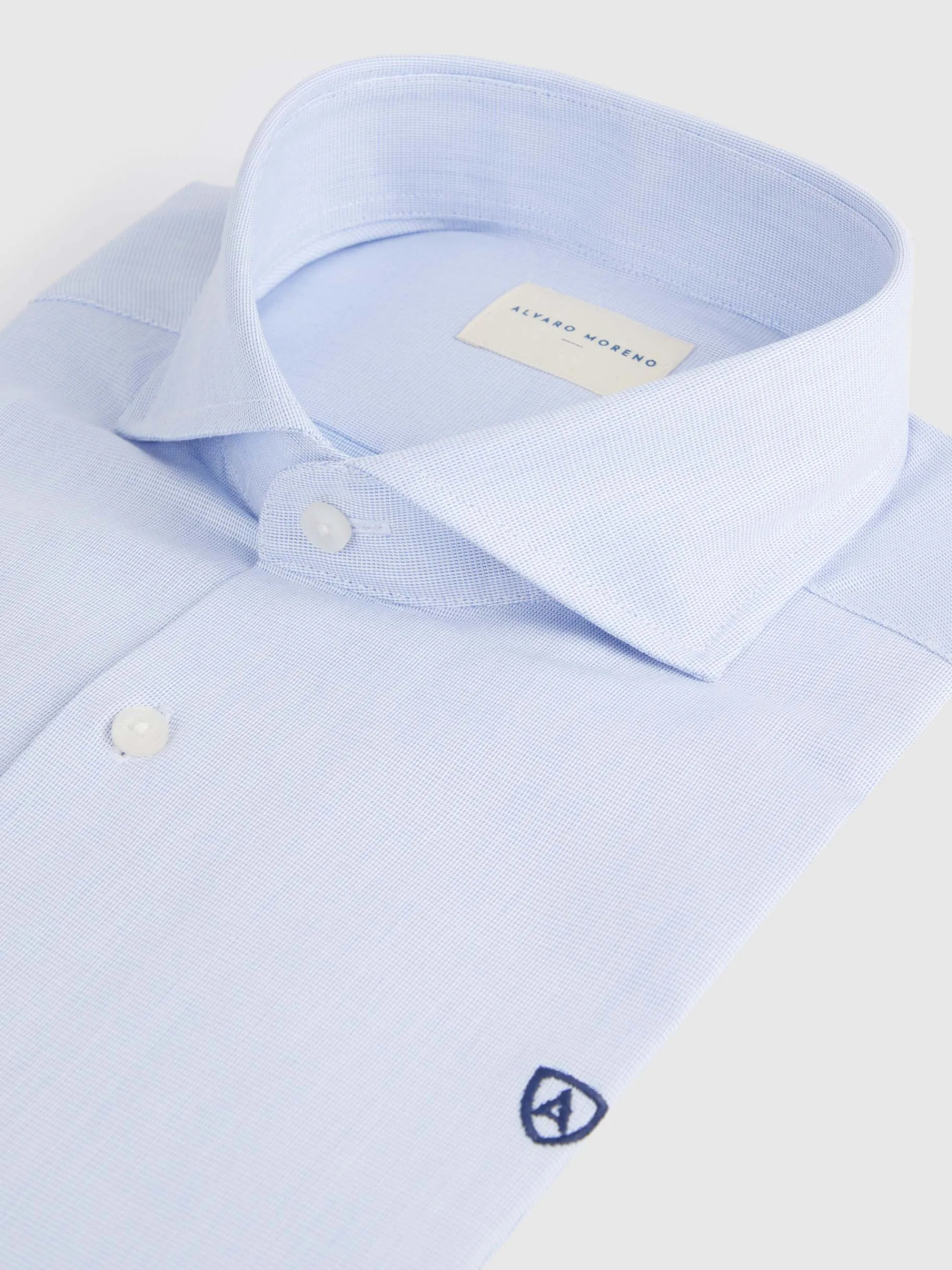 Camisas Vestir|Camisas Vestir-Alvaro Moreno CAMISA VESTIR ESTRUCTURA Celeste