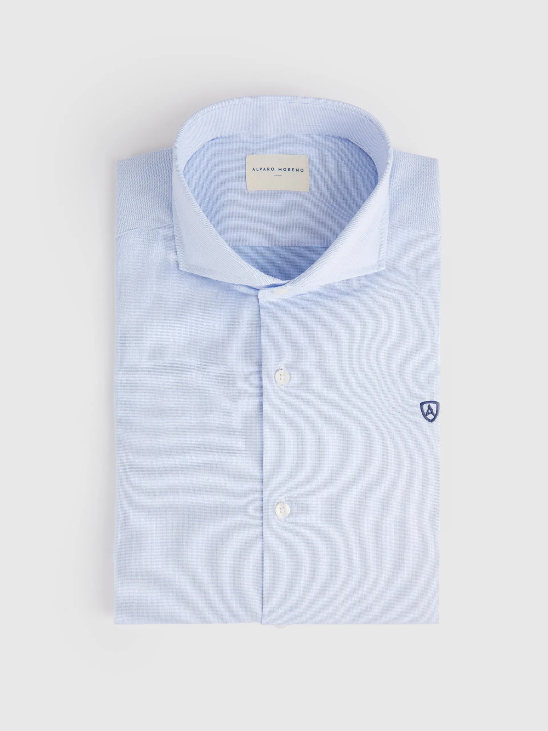 Camisas Vestir|Camisas Vestir-Alvaro Moreno CAMISA VESTIR ESTRUCTURA Celeste